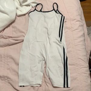 Never worn white and black jumpsuit